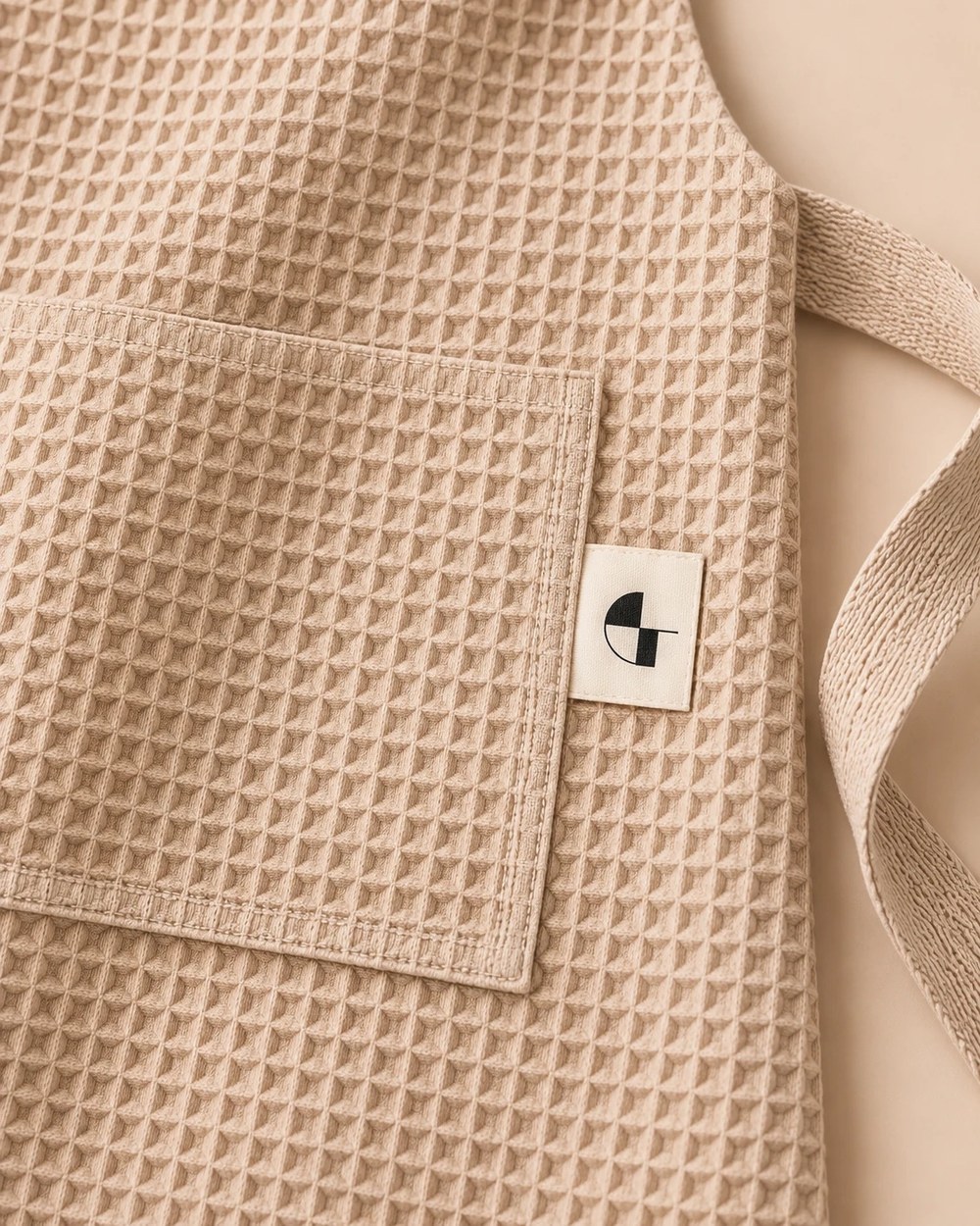Close-up of the front pocket with the sewn-in CT label